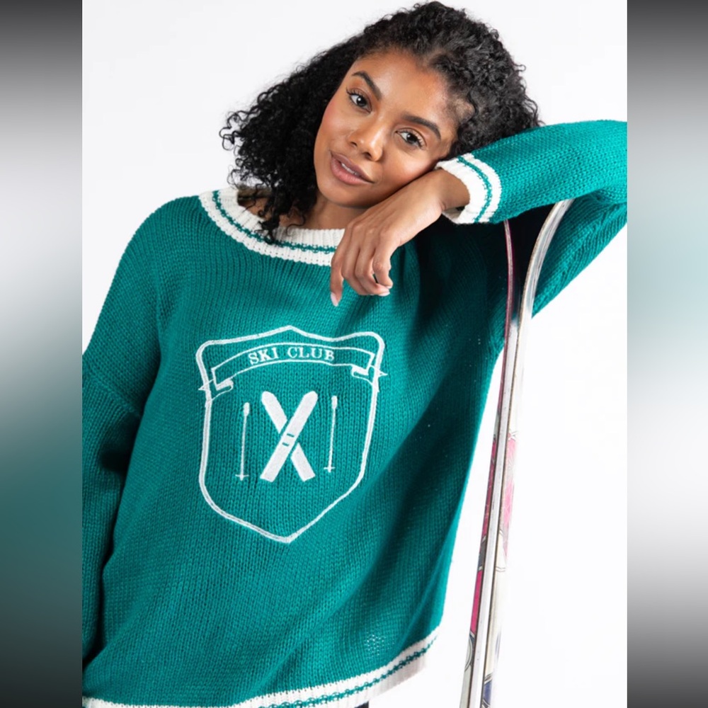 Teal Ski Club Women's Sweater